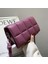 Koyu Pembe Tarzı 20.5X7X12 cm Olid Renk Moda Omuz Çantaları Kadın Seyahat Çapraz Vücut Çanta Örgü Kadınlar Için Küçük Pu Deri Crossbody Çanta (Yurt Dışından) 1