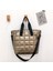 Altın Tarzı 34CMX34CMX14CM Leftsıde Nylon Shoulder Side Bags Designer Soft Cotton Padded Woman Handbag Quilted Short Handle Totes War Hit Winter (Yurt Dışından) 1