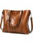 Siyah Stil 32X12X27 cm Kadınlar Için Omuz Çantaları Yağ Balmumu Deri Çanta Tote Crossbody Çanta Kadın Lüks Çanta Kadın Çanta Tasarımcısı Çanta Yüksek (Yurt Dışından) 2