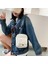 Siyah Stil Moda Kadın Kanvas Omuz Çantaları Kore Düz Renk Öğrenci Telefonu Çanta Basit Fermuar Küçük Messenger Crossbody Pou (Yurt Dışından) 3