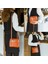 Siyah Stil 20X18X8CM 2021 Vintage Stil Omuz Çantası Kadınlar Için Basit Kare Crossbody Çanta Bölme Çanta Tasarımcı Kadın Postacı Çantaları (Yurt Dışından) 5