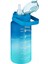 VGN2213-T Mavi-Turkuaz 1500ML Pipetli/pipetsiz Kullanım Çift Renk Softtouch Motivasyon Matarası 2