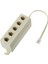 RJ11 Jack 5 Yollu Çıkışlı Telefon Telefon Modüler Hat Ayırıcı Fiş Adaptörü 6P4C (Yurt Dışından) 1