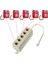 RJ11 Jack 5 Yollu Çıkışlı Telefon Telefon Modüler Hat Ayırıcı Fiş Adaptörü 6P4C (Yurt Dışından) 2
