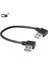 USB 3.0 Tip-A 90 Derece Sağ Açıdan Sağ Açıya Sabit Disk Bilgisayar Için Veri Kablosu 15CM (Yurt Dışından) 2