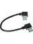 USB 3.0 Tip-A 90 Derece Sağ Açıdan Sağ Açıya Sabit Disk Bilgisayar Için Veri Kablosu 15CM (Yurt Dışından) 4