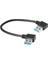 USB 3.0 Tip-A 90 Derece Sağ Açıdan Sağ Açıya Sabit Disk Bilgisayar Için Veri Kablosu 15CM (Yurt Dışından) 5