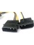 Güç Kablosu Pc Sunucusu Dahili Çift 2 Ide Molex - Cpu 8pin Dönüştürücü Kablosu 18AWG Tel 15 cm (Yurt Dışından) 1