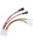 Pc 4-Pin Molex/ıde - 3-Pin Cpu/şase/kasa Fanı Güç Kablosu Adaptör Konnektörü (Yurt Dışından) 4