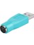 2 Adet USB 2.0 Erkek Kadın Dönüştürücü Adaptör Ps2 Ps/2 Bilgisayar Pc Dizüstü Klavye Fare Konektörü USB Ps/2 Adaptörü (Yurt Dışından) 4