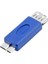 Mavi Standart USB 3.0 Usb3.0 Mikro B Erkekten A Tipine Dişi Microb/af Adaptör Dönüştürücü, Otg Fonksiyonlu (Yurt Dışından) 4