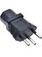 3 Prong Fiş Adaptörü, Isviçre Pc Bilgisayarı, Monitörü Veya Yazıcı Güç Kablosu Olarak Kullanım Için Iec 60320-C13'E Uygun Isviçre 3 Prong SEV1011 Fişi (Yurt Dışından) 2