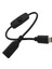 3A 22AWG Usb3.1 Type-C Erkekten Dişiye Şarj Uzatması Anahtar Kontrol Hattına Sahip Güç Kablosu Itmeli Anahtar Anahtar Kablosu 0,3 M (Yurt Dışından) 2