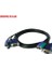 1.5 M 5ft USB VGA Svga Kvm 15 Pin Standart Anahtar Yazıcı Ps2 Kablosu Ps/2 Klavye Monitör Fare Aqjg (Yurt Dışından) 3