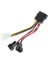 4pin 3pin Fan Güç Kablosu Adaptörü 12 V * 2/ 5 V * 2 Bilgisayar Soğutma Fanı Kabloları Cpu Pc Kasa Fanı (Yurt Dışından) 5