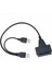 22-Pin USB 2.0 Sata 22PIN Sabit Disk Kolay Sürücü Kablosu SSD 2.5 Inç Adaptör Hattı Win7 Win8 WIN10 Mac Os (Yurt Dışından) 5