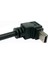 Aşağı Açılı 90 Derece Mini USB 2.0 B Tipi 5pin Erkek - USB Erkek Veri Kablosu 0,5 M (Yurt Dışından) 5