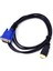 1.8 M HDMI Uyumlu VGA Kablosu Hd 1080 P Erkek VGA Erkek Video Dönüştürücü Adaptör Ses Adaptör Kablosu Pc Laptop Için (Yurt Dışından) 3