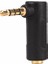 1 Adet 90 Derece Sağ Açılı 3.5mm 4 Kutuplu Ses Stereo Erkek Kadın Uzatma Adaptörü Adaptörü Siyah #246719 (Yurt Dışından) 1