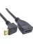 90 Derece Aşağı Sağ Açılı Mini HDMI Uyumlu Erkek - HDMI Uyumlu Dişi Adaptör Kablosu HDMI 10 cm Siyah (Yurt Dışından) 1