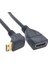 90 Derece Aşağı Sağ Açılı Mini HDMI Uyumlu Erkek - HDMI Uyumlu Dişi Adaptör Kablosu HDMI 10 cm Siyah (Yurt Dışından) 2