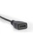 90 Derece Aşağı Sağ Açılı Mini HDMI Uyumlu Erkek - HDMI Uyumlu Dişi Adaptör Kablosu HDMI 10 cm Siyah (Yurt Dışından) 3