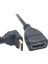 90 Derece Aşağı Sağ Açılı Mini HDMI Uyumlu Erkek - HDMI Uyumlu Dişi Adaptör Kablosu HDMI 10 cm Siyah (Yurt Dışından) 4
