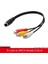 Siyah 25 cm 4pın S-Vıdeo S Terminali 3rca Kırmızı Sarı Beyaz Av Video Kablosu Ses Video Adaptörü (Yurt Dışından) 2