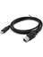 USB 3.1 Usb-C Kablo Tip C Erkek Konnektör - Apple Macbook ve Dizüstü Bilgisayar Için Usb3.0 Standart B Erkek Veri Kablosu Siyah (Yurt Dışından) 2
