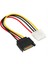 15 Pin Sata Erkek Molex Ide 4 Pin Dişi Adaptör Uzatma Güç Kablosu Ide Seri Anakart Ata Bilgisayar HDD Sabit Disk (Yurt Dışından) 2