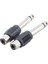 1/4in 6.35MM Erkek Fiş Rca Dişi Jack Hoparlör Konektörü Rca Fiş Adaptörü Stereo Jak 6.3 mm Erkek Fiş Mikrofon (Yurt Dışından) 4
