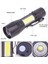 Dahili Pil Mini LED El Feneri Zoom Odak Torch Lambası Şarj Edilebilir USB Fener Ayarlanabilir Su Geçirmez Dış Mekan LED Penlight (Yurt Dışından) 2