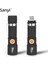 Kuyruk USB El Feneri Vurgulama Kullanışlı Güçlü LED 3 Mod Mini El Feneri Su Geçirmez Zumlanabilir Odak Torch USB Şarjlı Aydınlatma (Yurt Dışından) 1