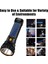 Taşınabilir 2in1 Güneş/usb Şarj Edilebilir Iki Modlu LED Torch Acil Durum Strobe Işık Su Geçirmez Cob Yan Işık Ev Çalışması Yürüyüş Için (Yurt Dışından) 5