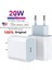 【rongcai】 Chargeur Mural Orijinal 20W Type C Pd, Charge Rapide Pour Téléphone Taşınabilir, Uyumlu Avec Iphone 13 12 Samsung Huawei Xiaomi 11 (Yurt Dışından) 1