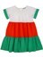 Kız Çocuk Bloklu Çok Renkli Elbise 2