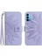 Kart Yuvaları Tutucu Kabartmalı Ayçiçeği Pu ile Oppo Oppo 4 Pro 5g Için Telefon Kılıfı (Yurt Dışından) 1