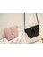 Moda Kadın Omuzdan Askili Çanta Pu Deri Kadın Çanta Katı Tote Çanta Crossbody Çanta Deri Kadın Askılı Çanta (Siyah) (Yurt Dışından) 3