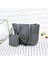 4 Adet/takım Çanta Kadın Kapasiteli Desen Deri Omuz Çantası + Crossbody Çanta + Çanta (Koyu Gri) (Yurt Dışından) 3