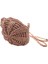 Rattan Tığ Hasır Dokuma Sepet Çanta Yuvarlak Daire Crossbody Shopper Plaj Çantası (Açık Kahverengi) (Yurt Dışından) 2
