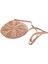 Rattan Tığ Hasır Dokuma Sepet Çanta Yuvarlak Daire Crossbody Shopper Plaj Çantası (Açık Kahverengi) (Yurt Dışından) 3