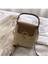 Küçük Hasır Kova Çanta Kadınlar Için Yaz Crossbody Çanta Bayan Seyahat Çantalar ve Çanta Kadın Omuz Basit Çanta Kahverengi (Yurt Dışından) 2