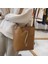 Kadın Omuz Çantaları Moda Kadın Çantası Yüksek Kaliteli Crossbody Çanta Kova Çanta Katı Vahşi Küçük Kare Çanta (Kahverengi) (Yurt Dışından) 5