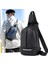 Çok Fonksiyonlu Messenger Çanta Erkek Su Geçirmez Moda Göğüs Çantası Kısa Mesafe Crossbody Göğüs Çantası Su Geçirmez Omuz Çantası Erkek Siyah (Yurt Dışından) 2