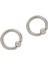 2 Çift Paslanmaz Çelik Esir Boncuk Küpeler Çember Bcr Çıtçıt Delici Takı Çelik Rengi, 8g(3.2mm) x 16MM (Yurt Dışından) 4
