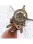 Moda Bohemia Retro Dreamcatcher Şekilli Tüy Kolye Yuvarlak Küpe Kadınlar Için Etnik Tarzı Tüy Küpe (Yurt Dışından) 3
