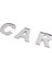 R Stili Siyah 3D Metal Alfabe Gümüş Rozet Krom Gümüş Harfler Sayılar Logo Araba Çıkartmaları Otomobiller Araba Aksesuarları Çıkartmaları Dekorasyon (Yurt Dışından) 4