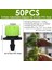 KSL01-KIT187-50PCS Tarzı Sera Bahçe Damlama Sulama Damlatıcı Döner Nozul Püskürtme Sulama Sprinkler Yayıcılar, Hortum Dikenli Konnektörler Için (Yurt Dışından) 1