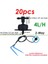 2-WAY-4L-20PCS Tarzı Damla Sulama 2lll Sabit Akış Damlatıcı 4 Yollu Çapraz Bağlayıcı Tarım Damla Su Sulama Damla Ok Parçaları 20 Takım (Yurt Dışından) 1
