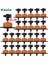 2-WAY-4L-20PCS Tarzı Damla Sulama 2lll Sabit Akış Damlatıcı 4 Yollu Çapraz Bağlayıcı Tarım Damla Su Sulama Damla Ok Parçaları 20 Takım (Yurt Dışından) 5